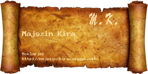 Majszin Kira névjegykártya